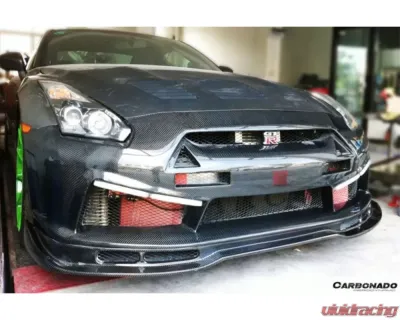 Carbonado FRP LP Style Front Bumper for Nissan GTR R35 2008-2016 - 8353LP