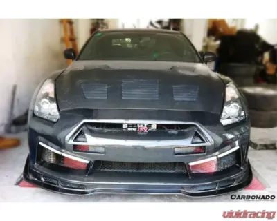 Carbonado FRP LP Style Front Bumper for Nissan GTR R35 2008-2016 - 8353LP