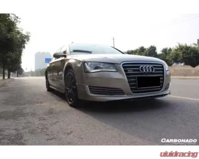 Carbonado CFRP Ab Style Front Lip Audi A8 2010-2013 - CF8366ABT.FL
