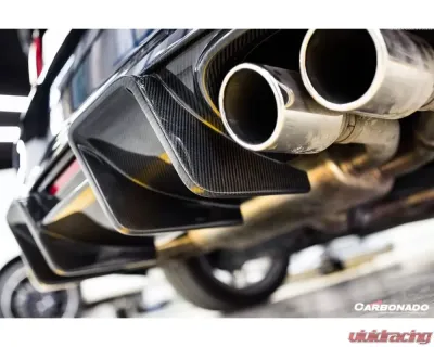Carbonado FGCF BKSS Style Rear Lip Audi S3 | A3 S-Line Sedan 2013-2016 - FGCF8369BKSS-RD
