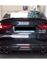 Carbonado FGCF BKSS Style Rear Lip Audi S3 | A3 S-Line Sedan 2013-2016                                     - FGCF8369BKSS-RD - Image 9