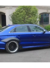 Carbonado CFRP BKSS Style Side Skirts Audi RS3 | S3 | A3 S-Line Sedan 2013-2020                                     - CF8369BKSS-SS - Image 6