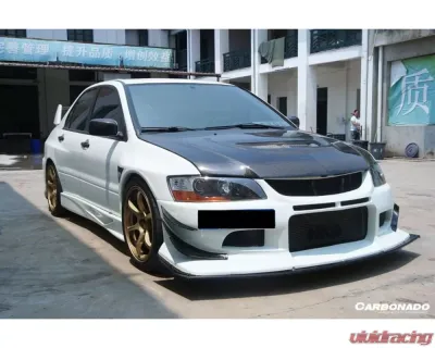 Carbonado Carbonado FRP VTS Style Front Bumper for Mitsubishi Evo 2003-2006 - 8428VTS