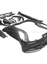 Carbonado Full Wide Body Kit for BMW X6 E71 2009-2014 - Carbon Fiber FRP HM-II Style                                     - 8459HM2 FULL KIT - Image 2