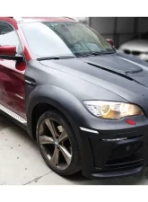 Carbonado Full Wide Body Kit for BMW X6 E71 2009-2014 - Carbon Fiber FRP HM-II Style                                     - 8459HM2 FULL KIT - Image 4