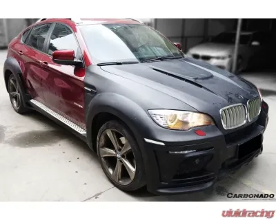 Carbonado Full Wide Body Kit for BMW X6 E71 2009-2014 - Carbon Fiber FRP HM-II Style - 8459HM2 FULL KIT