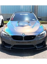 Carbonado CFRP DE Style Front Lip for BMW M4 F82/F83 2014-2020                                     - CF8468LB-FL - Image 2