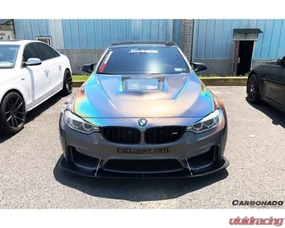 Carbonado CFRP DE Style Front Lip for BMW M4 F82/F83 2014-2020 - CF8468LB-FL