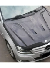 Carbonado CFRP BK Style Hood Mercedes Benz C Class W204 2012-2014                                     - CF8493BK.H - Image 8