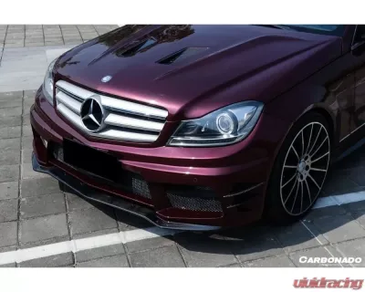 Carbonado Carbonado FRP P Style Front Bumper for Mercedes Benz C Class W204 2012-2014 - 8493PD