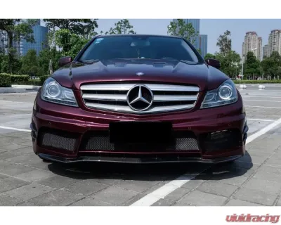 Carbonado Carbonado FRP P Style Front Bumper for Mercedes Benz C Class W204 2012-2014 - 8493PD