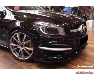 Carbonado CFRP PA Style Front Bumper Insert Mercedes Benz CLA Sport | CLA45 AMG W117 2014-2016 - CF8496PA.FCL