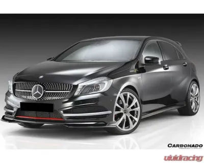 Carbonado CFRP PA Style Front Bumper Insert Mercedes Benz CLA Sport | CLA45 AMG W117 2014-2016 - CF8496PA.FCL