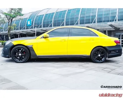 Carbonado Carbonado FRP WD Style Side Skirts for Mercedes Benz E Class W212 2014-2016 - 8498WD.SS
