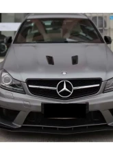 Carbonado CFRP BK Style Hood Mercedes Benz C63 AMG W204 2012-2014                                     - CF8500BLK.H - Image 11