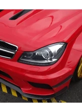 Carbonado CFRP BK Style Hood Mercedes Benz C63 AMG W204 2012-2014                                     - CF8500BLK.H - Image 13