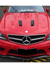 Carbonado CFRP BK Style Hood Mercedes Benz C63 AMG W204 2012-2014                                     - CF8500BLK.H - Image 14