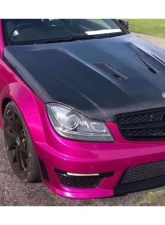 Carbonado CFRP BK Style Hood Mercedes Benz C63 AMG W204 2012-2014                                     - CF8500BLK.H - Image 17