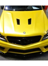 Carbonado CFRP BK Style Hood Mercedes Benz C63 AMG W204 2012-2014                                     - CF8500BLK.H - Image 19