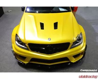 Carbonado CFRP BK Style Hood Mercedes Benz C63 AMG W204 2012-2014 - CF8500BLK.H