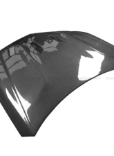 Carbonado CFRP BK Style Hood Mercedes Benz C63 AMG W204 2012-2014                                     - CF8500BLK.H - Image 6