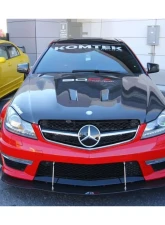 Carbonado CFRP BK Style Hood Mercedes Benz C63 AMG W204 2012-2014                                     - CF8500BLK.H - Image 9