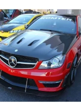 Carbonado CFRP BK Style Hood Mercedes Benz C63 AMG W204 2012-2014                                     - CF8500BLK.H - Image 10