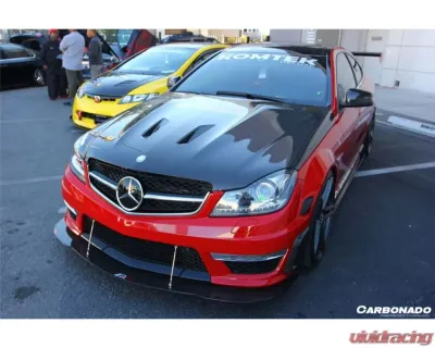 Carbonado CFRP BK Style Hood Mercedes Benz C63 AMG W204 2012-2014 - CF8500BLK.H
