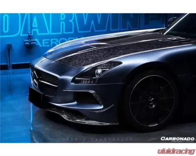 Carbonado 6X6MTCF BKSS Style Hood Mercedes Benz SLS AMG W197 2010-2015 - 6X6MTCF8515BLS.H