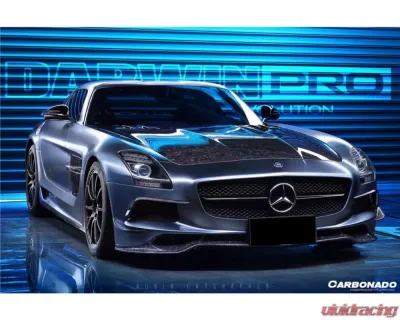 Carbonado 6X6MTCF BKSS Style Hood Mercedes Benz SLS AMG W197 2010-2015 - 6X6MTCF8515BLS.H