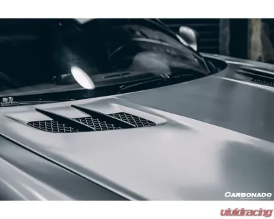 Carbonado 6X6MTCF BKSS Style Hood Mercedes Benz SLS AMG W197 2010-2015 - 6X6MTCF8515BLS.H