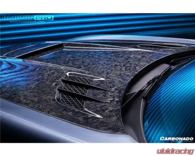 Carbonado 6X6MTCF BKSS Style Hood Mercedes Benz SLS AMG W197 2010-2015 - 6X6MTCF8515BLS.H