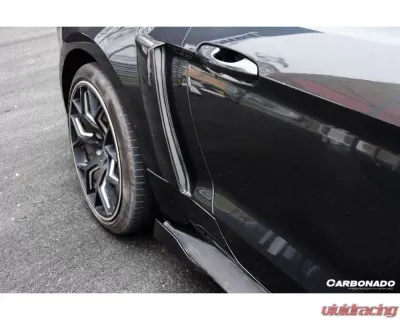 Carbonado CFRP Rsh Style Quarter Panel Side Scoops for Ford Mustang 2014-2017 - CF8992RSH.QPS