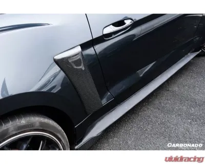Carbonado CFRP Rsh Style Quarter Panel Side Scoops for Ford Mustang 2014-2017 - CF8992RSH.QPS