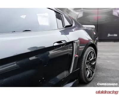 Carbonado CFRP Rsh Style Quarter Panel Side Scoops for Ford Mustang 2014-2017 - CF8992RSH.QPS