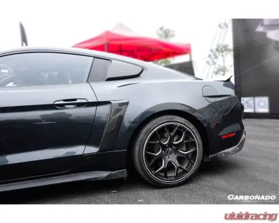 Carbonado CFRP Rsh Style Quarter Panel Side Scoops for Ford Mustang 2014-2017 - CF8992RSH.QPS