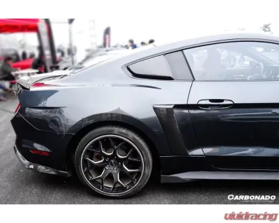 Carbonado CFRP RSH Style Quarter Window Scoops for Ford Mustang 2014-2017 - CF8992RSH.QWS