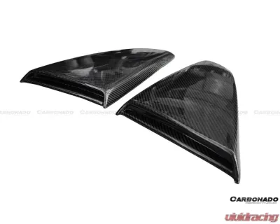 Carbonado CFRP RSH Style Quarter Window Scoops for Ford Mustang 2014-2017 - CF8992RSH.QWS
