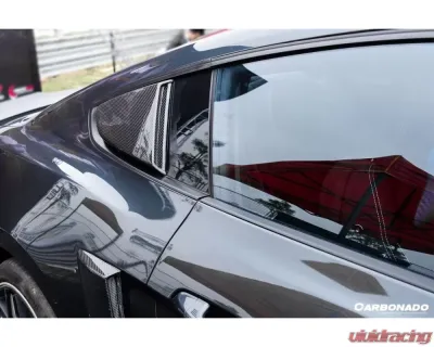Carbonado CFRP RSH Style Quarter Window Scoops for Ford Mustang 2014-2017 - CF8992RSH.QWS