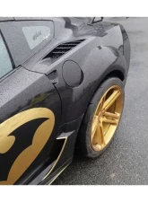 Carbonado CFRP PD Style Wide Body Rear Flares with Side Skirts for Chevrolet Corvette C7 2013-2019                                     - CF8993PD-SS - Image 3