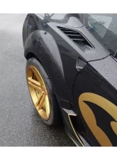 Carbonado CFRP PD Style Wide Body Rear Flares with Side Skirts for Chevrolet Corvette C7 2013-2019                                     - CF8993PD-SS - Image 5