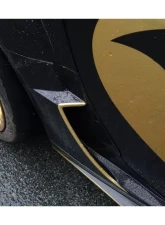 Carbonado CFRP PD Style Wide Body Rear Flares with Side Skirts for Chevrolet Corvette C7 2013-2019                                     - CF8993PD-SS - Image 6