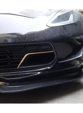 Carbonado Carbon Fiber RK Style Front Lip for Chevrolet Corvette C7 Z51 2013-2019                                     - CF8993RK-FL - Image 5