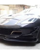 Carbonado Carbon Fiber RK Style Front Lip for Chevrolet Corvette C7 Z51 2013-2019                                     - CF8993RK-FL - Image 8