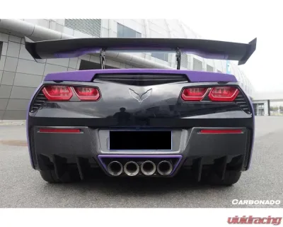 Carbonado CFRP RK Style Rear Lip Chevrolet Corvette C7 Z51 2013-2019 - CF8993RK-RD