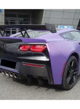 Carbonado CFRP RK Style Rear Lip Chevrolet Corvette C7 Z51 2013-2019                                     - CF8993RK-RD - Image 12