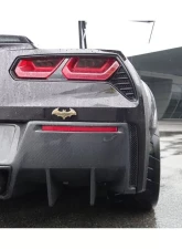 Carbonado CFRP RK Style Rear Lip Chevrolet Corvette C7 Z51 2013-2019                                     - CF8993RK-RD - Image 5