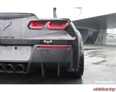 Carbonado CFRP RK Style Rear Lip Chevrolet Corvette C7 Z51 2013-2019 - CF8993RK-RD