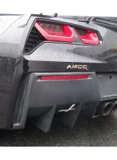 Carbonado CFRP RK Style Rear Lip Chevrolet Corvette C7 Z51 2013-2019                                     - CF8993RK-RD - Image 6