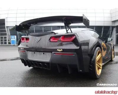 Carbonado CFRP RK Style Rear Lip Chevrolet Corvette C7 Z51 2013-2019 - CF8993RK-RD